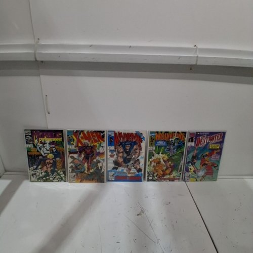 10 ASSTD MARVEL COMIC BOOKS - DESTROYER #1, WOLVERINE #41, #42, #45, #48, MARVEL COMICS PRESENT #90, WOLVERINE RATHNE OF TERRA #1, ROBOCOP #21, X-MEN #2, MORBIUS THE LIVING VAMPIRE #9 image 4