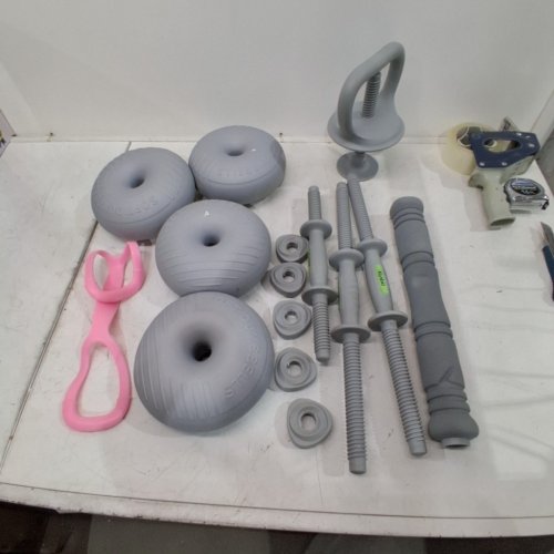KISNBLD 3-IN-1 DUMBBELL SET WITH CONNECTOR- GREY image 2