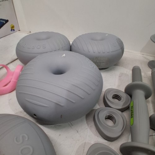 KISNBLD 3-IN-1 DUMBBELL SET WITH CONNECTOR- GREY image 3