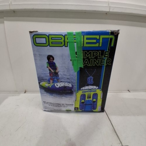 OBRIEN INFLATABLE COMBO WATER SKI TRAINER - 85LBS MAX - BLUE/GREEN (MODEL: 2211154) image 4