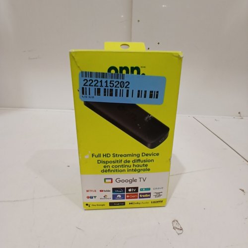 ONN. GOOGLE TV 2K FULL HD STREAMING DEVICE WITH VOICE CONTROL - BLACK (MODEL: 100133520) image 2