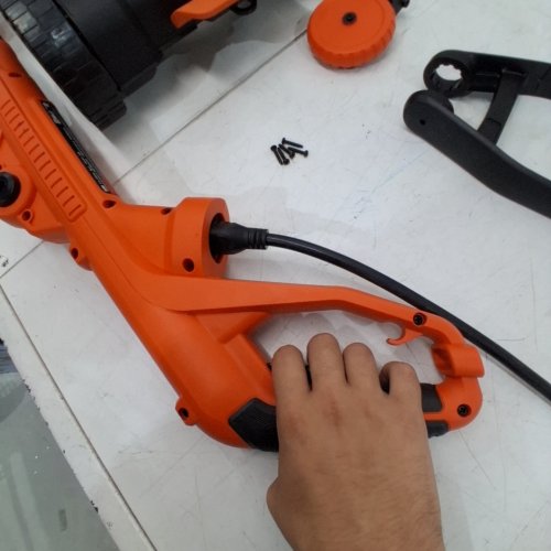 BLACK AND DECKER 3 IN 1 CORDED COMPACT MOWER - 12" - ORANGE/BLACK - (MODEL: MTE912) image 2