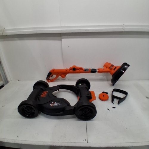 BLACK AND DECKER 3 IN 1 CORDED COMPACT MOWER - 12" - ORANGE/BLACK - (MODEL: MTE912) image 3