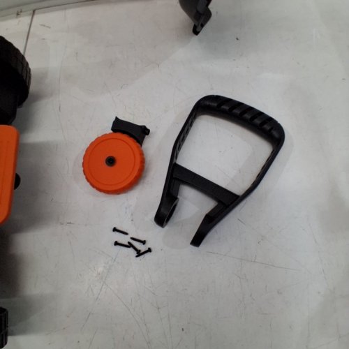 BLACK AND DECKER 3 IN 1 CORDED COMPACT MOWER - 12" - ORANGE/BLACK - (MODEL: MTE912) image 4