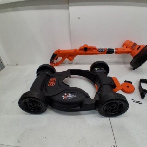 BLACK AND DECKER 3 IN 1 CORDED COMPACT MOWER - 12" - ORANGE/BLACK - (MODEL: MTE912) image 5