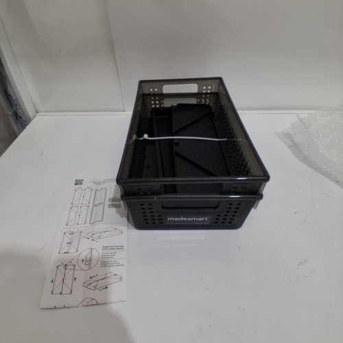 MADESMART 2-TIER ORGANIZER WITH DIVIDERS - SLIDE-OUT BASKETS WITH HANDLES - MULTI-PURPOSE STORAGE & BPA-FREE - 14" x 8" x 5" - grey (MODEL: 28710) image 2