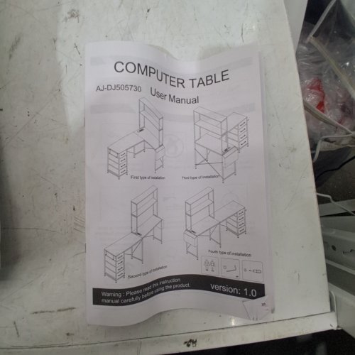 COMPUTER DESK - DARK GRAY (MODEL: AJ-DJ505730) image 3