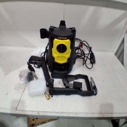 ELECTRIC PRESSURE WASHER WITH 5 QUICK CONNECT NOZZLES & FOAM CANNON - 2000 PSI MAX - 1.76 GPM - 1500W - 30FT HOSE - YELLOW AND BLACK (MODEL: HRT03S) image 3