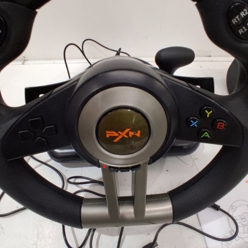 PXN UNIVERSAL RACING WHEEL & PEDALS - FOR PC/XBOX/PLAYSTATION - BLACK (MODEL: PXN-V3PRO) image 2