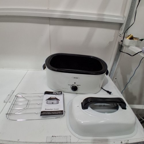 HEY NEMO ELECTRIC ROASTER OVEN, TURKEY ROASTER WITH VIEWING LID - 26 QT - 1450W - WHITE (MODEL: ZER002SL-11-HM) image 4