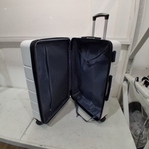 SWEETCRISPY HARDSHELL EXPANDABLE LUGGAGE SUITCASE WITH SPINNER WHEELS & TSA LOCK - 28" - WHITE/BLACK (MODEL: XLX-28WT) image 3