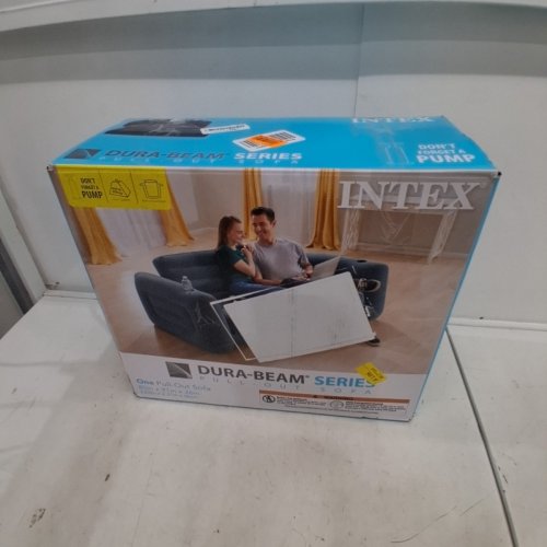 INTEX PULL-OUT SOFA - 80" X 91" X 26" - GREY (MODEL: 66552EP) image 6