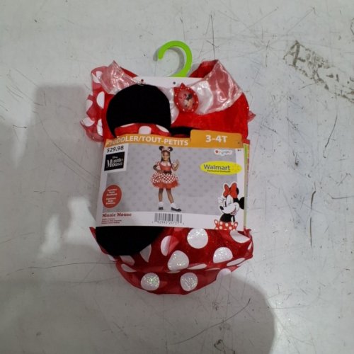 2PC TODDLER DISGUISE DISNEY MINNIE MOUSE HALLOWEEN COSTUME - 3-4T - RED/WHITE/BLACK (STYLE: 0865MS01) image 2