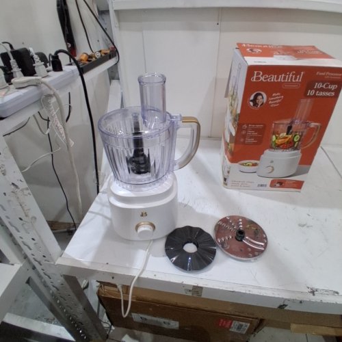 BEAUTIFUL BY DREW BARRYMORE FOOD PROCESSOR - 10 CUP- 120 V, 500W - WHITE image 3