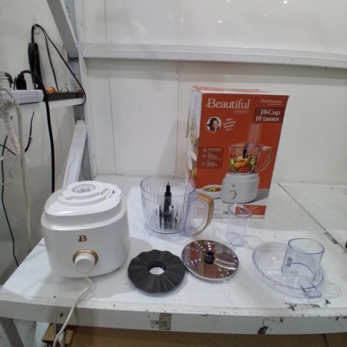 BEAUTIFUL BY DREW BARRYMORE FOOD PROCESSOR - 10 CUP- 120 V, 500W - WHITE image 5