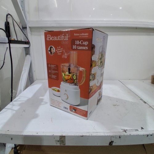 BEAUTIFUL BY DREW BARRYMORE FOOD PROCESSOR - 10 CUP- 120 V, 500W - WHITE image 7