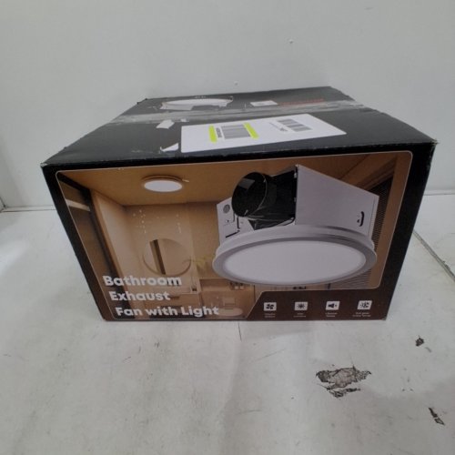 BATHROOM CEILING EXHAUST FAN WITH DIMMABLE LIGHT - 48W - WHITE - (MODEL:C&C-0511VS2) image 5