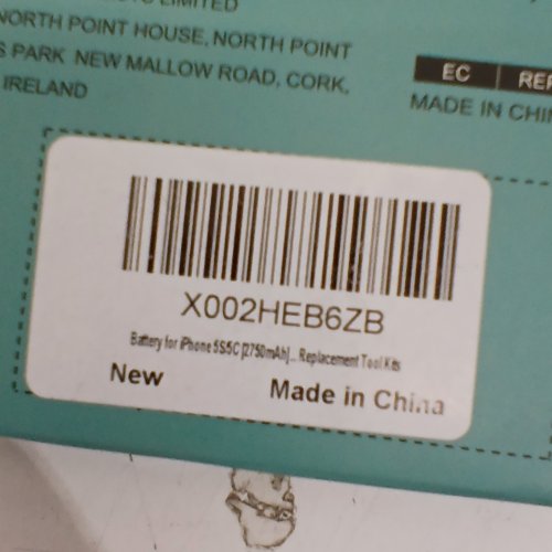 PHONE REPAIR, REPLACEMENT PHONE BATTERY FOR IPHONE 5S / 5C - 2750MAH image 2
