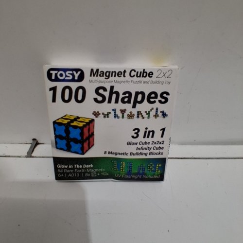 TOSY 3-IN-1 MAGNETIC GLOWING CUBE BLOCK PUZZLE/FIDGET TOY (MODEL: A013) image 2