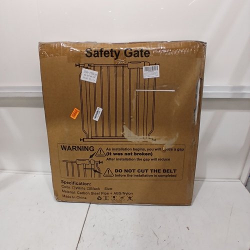 WAOWAO WIDE PRESSURE MOUNTED METAL WALK THROUGH SAFETY GATE - 62.20"-66.93" - WHITE (MODEL: W046) image 4