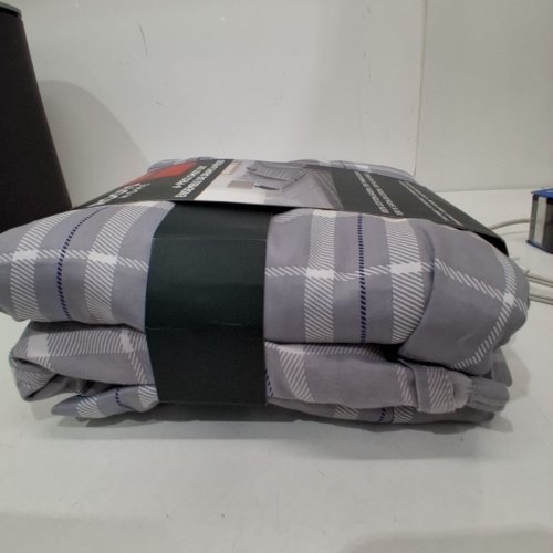 6PK ROOTS HOME COTTON SATEEN 300 THREAD COUNT SHEET SET -DOUBLE - GREY/WHITE (MODEL:1891901) image 3