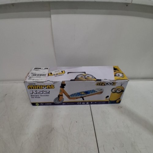 KID'S GYROOR ELECTRIC SCOOTER WITH LED LIGHTS - 5MPH - 110 LBS CAP - MINIONS YELLOW (MODEL: KS2) image 8