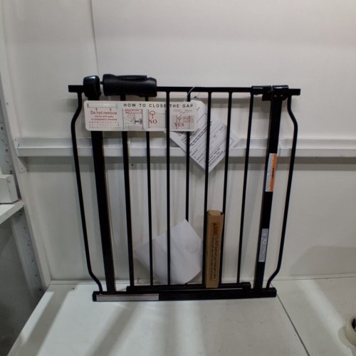 WAOWAO METAL PRESSURE MOUNTED BABY GATE - 33.8" - 38.5" - BLACK (MODEL : W046) image 2