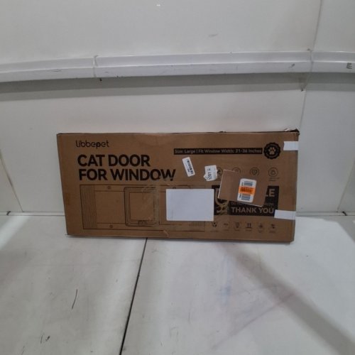 LIBBEPET CAT DOOR FOR WINDOWS WITH MAGNETIC FLAP OPENING - MEDIUM , FITS 27" TO 32" - WHITE image 6