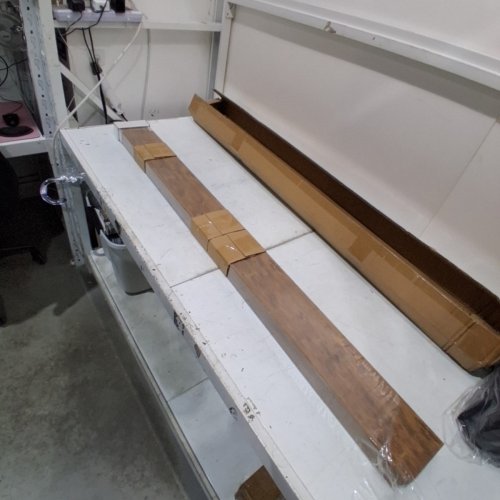 2PK FLYJOE PICTURE LEDGE FLOATING SHELVES - 56" - BROWN (MODEL: FL-MDB06-2P) image 3