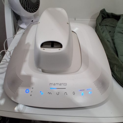 UPPABABY MAMAROO SMART SWING - 5 MOTIONS, 5 SPEEDS, 4 SOUNDS WITH MOTION SYNC TECHNOLOGY AND BLUETOOTH - 36" - CAMILA/GREEN (MODEL: 2001-MRO-NA-CAM) image 2