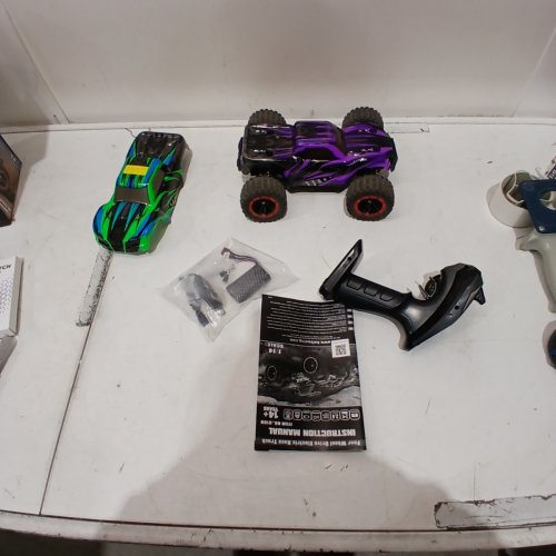HAIBOXING 1:14 REMOTE CONTROL CAR 4X4 "RACE TRUCK" - 39KM/H TOP SPEED - BLACK/GREEN/PURPLE - (MODEL: HBX2105) image 3
