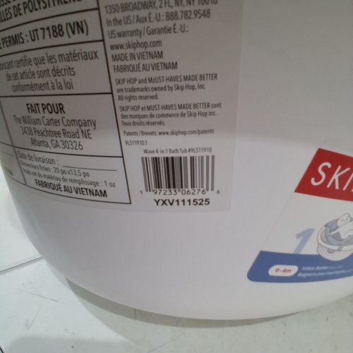 SKIP HOP 4-IN-1 GROWN WITH BABY TUB WITH SUPPORTIVE SLING - 0 TO 12 MONTHS - BLUE/WHITE (MODEL:YXV111525) image 2