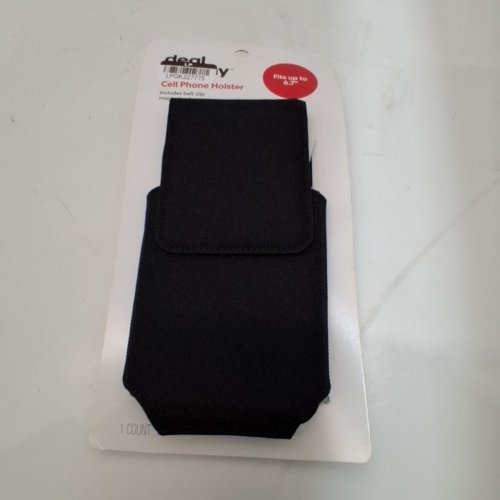 DEALWORTHY CELL PHONE HOLSTER WITH BELT CLIP - FOR PHONES UP TO 6.7" - BLACK image 2
