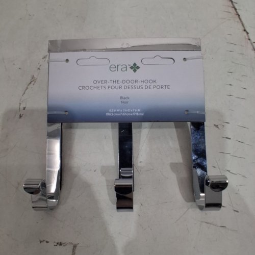 ERA OVER-THE-DOOR HOOK - 6.5" W X 3" D X 17" H - CHROME (MODEL: WC6614CH) image 2