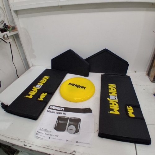 KANJAM FOLDABLE TRAVEL DISC THROWING GAME - BLACK/YELLOW /CLASSIC (MODEL:1-1-18369-KJ019) image 2