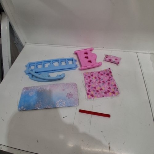 ROCKING DOLL BED - PINK AND BLUE image 4