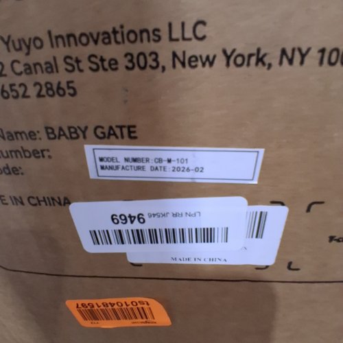 BABELIO EASY INSTALL EXTRA WIDE PRESSURE MOUNTED METAL BABY GATE - 29" TO 55" - BLACK image 2