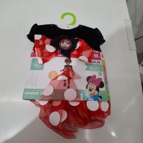 2PC BABY DISGUISE MINNIE MOUSE COSTUME - 12-18 MONTHS - RED BLACK image 2