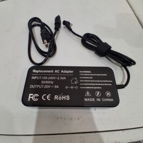 LAPTOP CHARGER AC ADAPTER - 100V-240V -2.34AMP - BLACK image 3