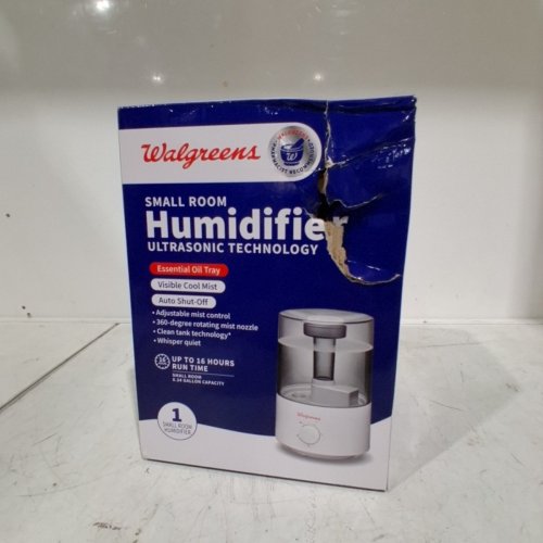 WALGREENS SMALL ROOM ULTRASONIC HUMIDIFIER - 0.34 GAL CAPACITY - WHITE (MODEL: 531913) image 2