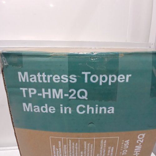 MEMORY FOAM MATTRESS TOPPER - 2" - QUEEN - BLUE (MODEL: TP-HM-2Q) image 2