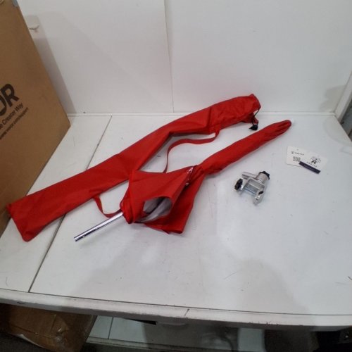 AMMSUN BEACH UMBRELLA WITH UNIVERSAL CLAMP - 52" - RED image 2