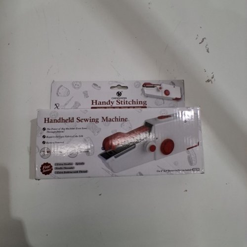 GOLDEN SPIKE HANDY STITCHING PORTABLE HANDHELD SEWING MACHINE - RED/WHITE image 4