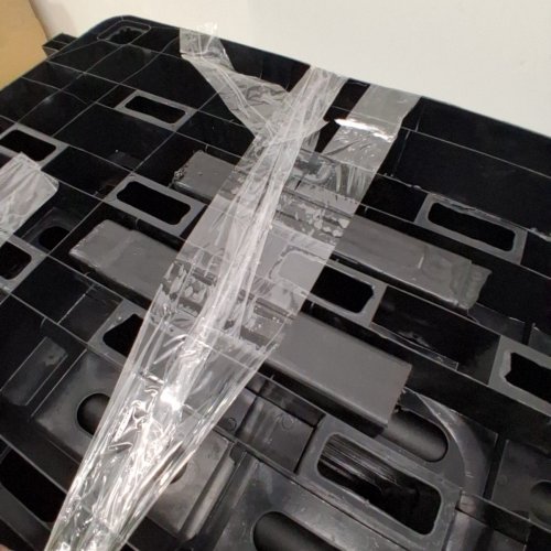 HEAVY DUTY UTILITY 4-TIER PLASTIC STORAGE SHELF - 19" X 37" - BLACK image 3