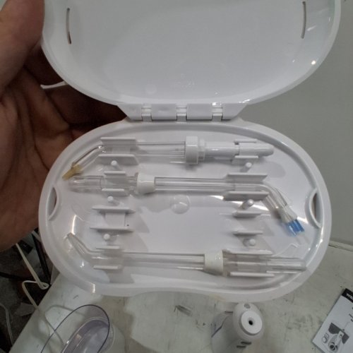 WATERPIK WATERFLOSSER ULTRA PLUS WATER FLOSSER & CORDLESS PEARL WATER FLOSSER - 5 ACCESSORY TIPS, USB CHARGING CABLE & TRAVEL CASE - WHITE - (MODEL: WP-150C/WF-13C020 1701338) image 6