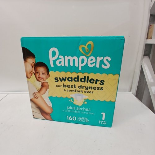 160PK PAMPERS SWADDLERS DIAPERS - SIZE 1 - 8-14LB image 3