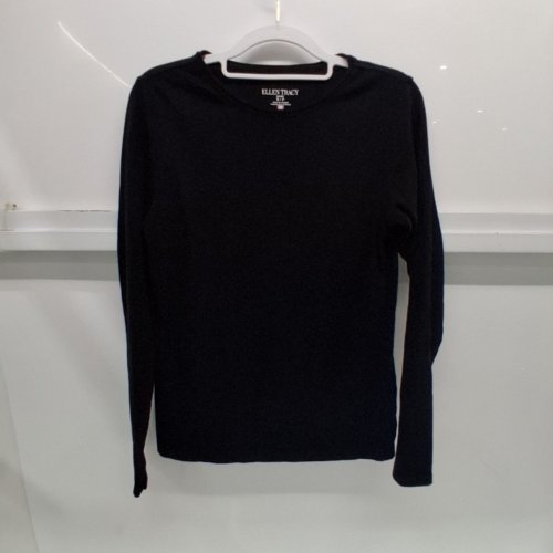 WOMEN'S ELLEN TRACY LONG SLEEVE TOP - SMALL - BLACK (STYLE: 345867) image 2