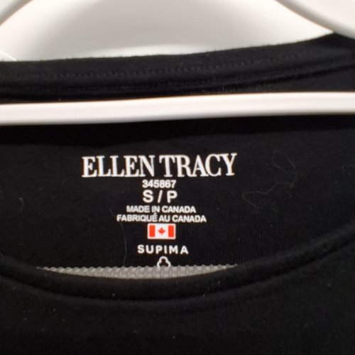 WOMEN'S ELLEN TRACY LONG SLEEVE TOP - SMALL - BLACK (STYLE: 345867) image 4