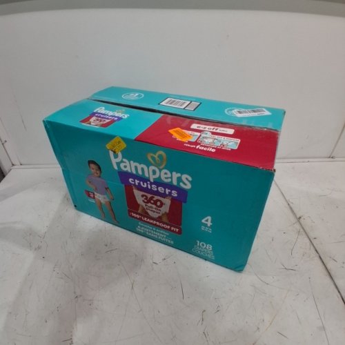 108PK PAMPERS CRUISERS 360 BABY DIAPERS - SIZE 4 image 2