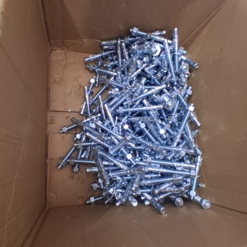 100PK WEDGE ANCHOR BOLTS - 4-1/2" - SILVER STAINLESS STEEL image 4
